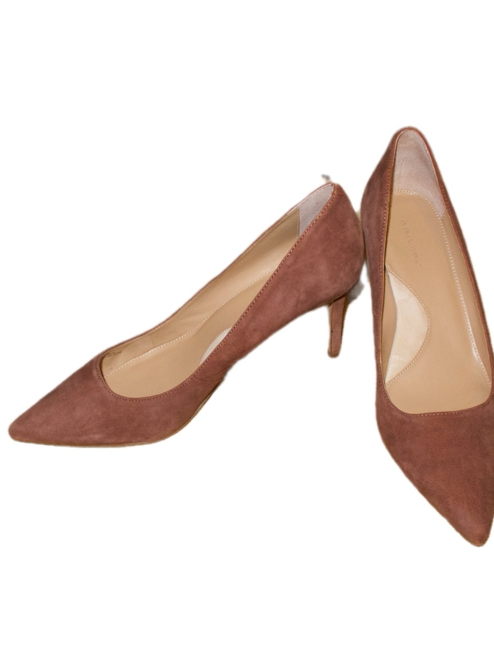 Banana Republic Suede Pointed-Toe Heels in Brown